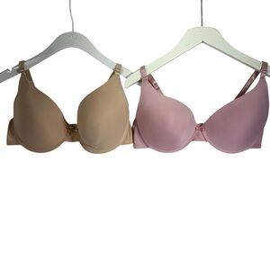 CARISMA Elegant Women's Intimates  bra Set - Tan and Pink Bras size 38DD